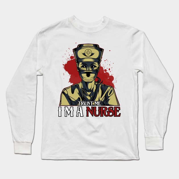 Nurse Long Sleeve T-Shirt by Lumio Gifts